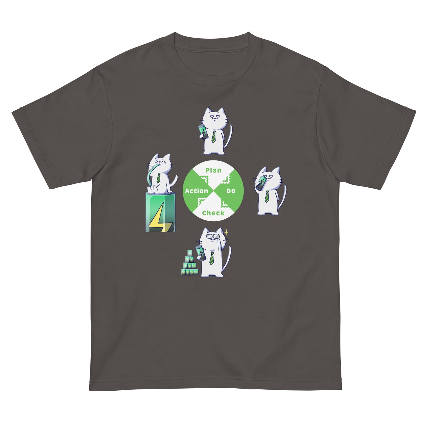 激務猫PDCAサイクルTシャツ