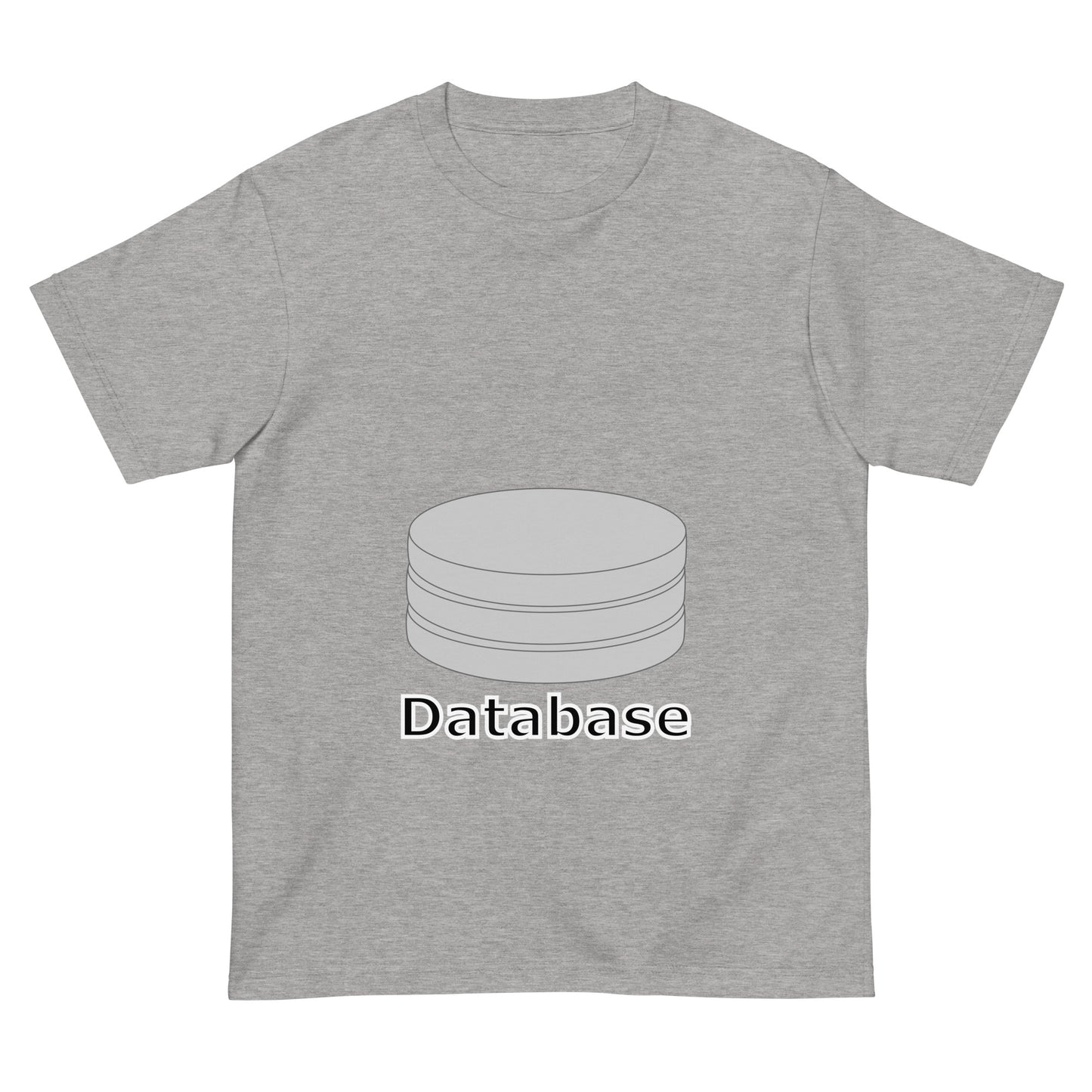 データベースサーバアイコン全面 エンジニアTシャツ
