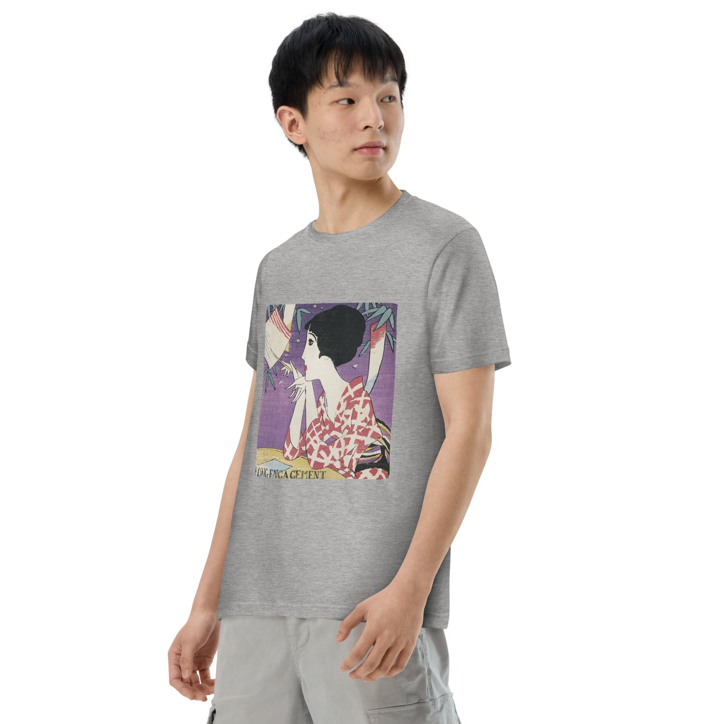 大正レトロ 竹久夢二柄 Tシャツ（たなばた）　