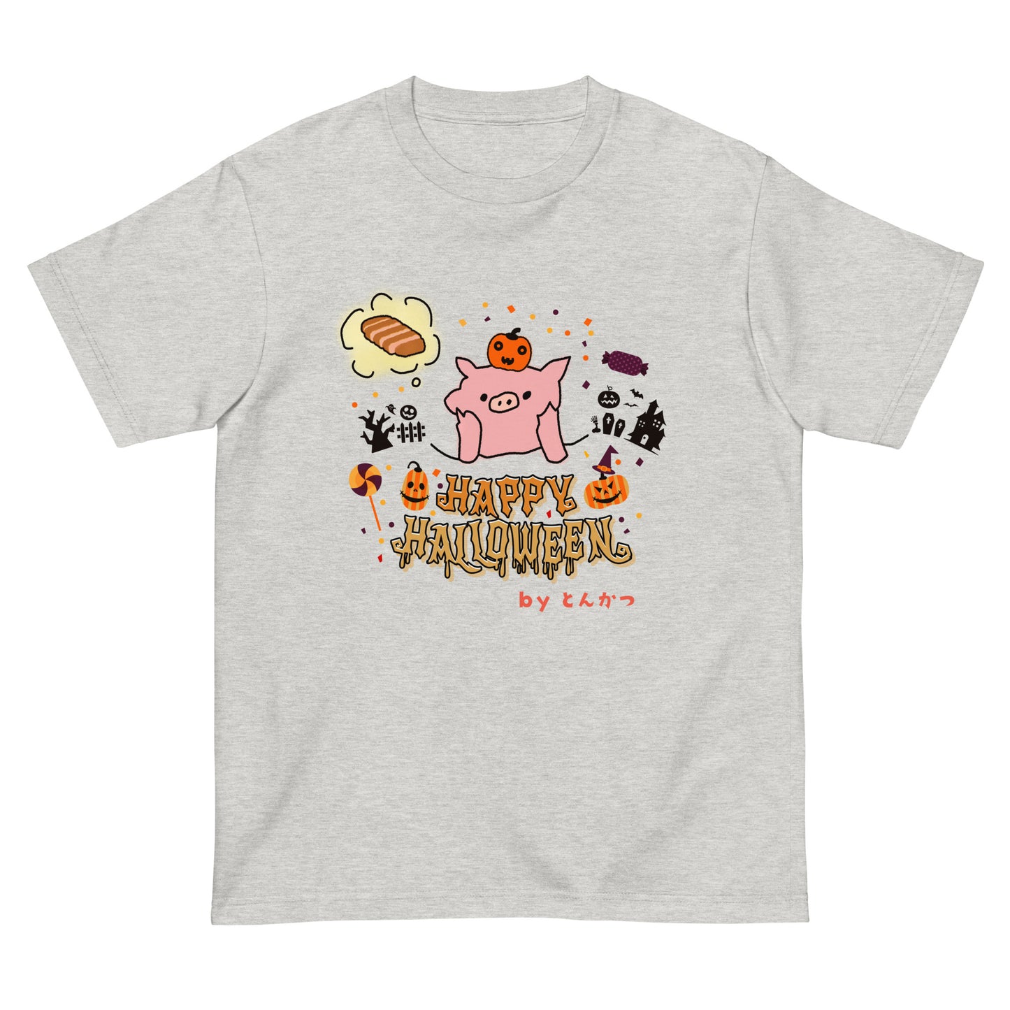 とんかつブタ ハロウィンTシャツ