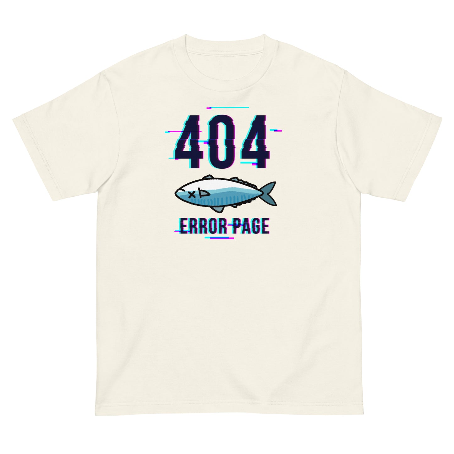 error 404 not found 鯖こみ（デジタルフォント）  Tシャツ
