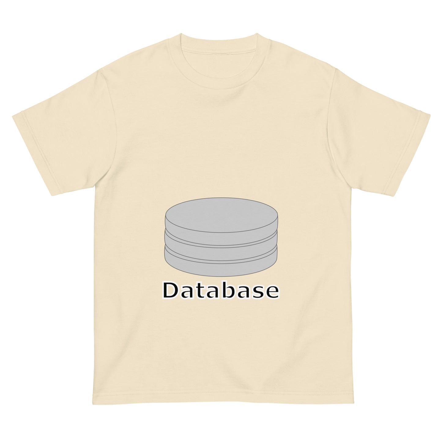 データベースサーバアイコン全面 エンジニアTシャツ