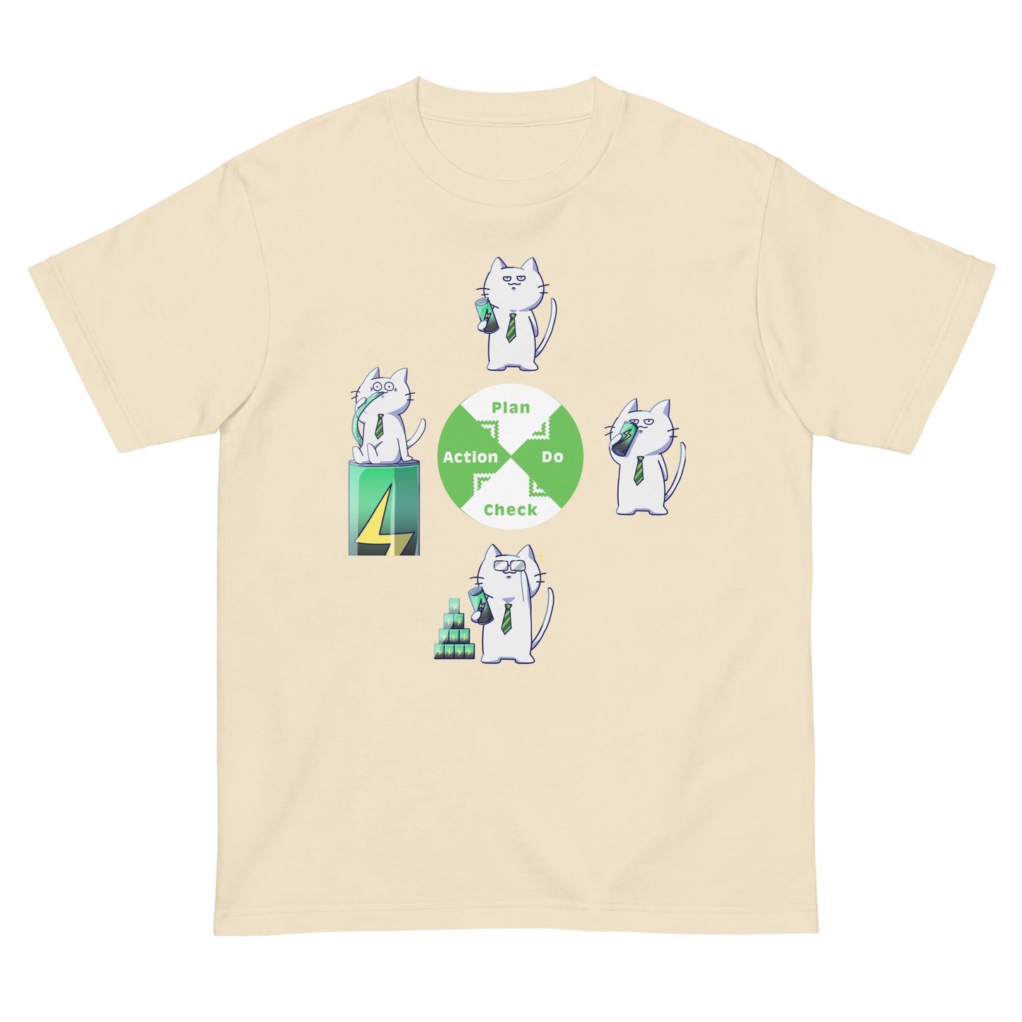 激務猫PDCAサイクルTシャツ
