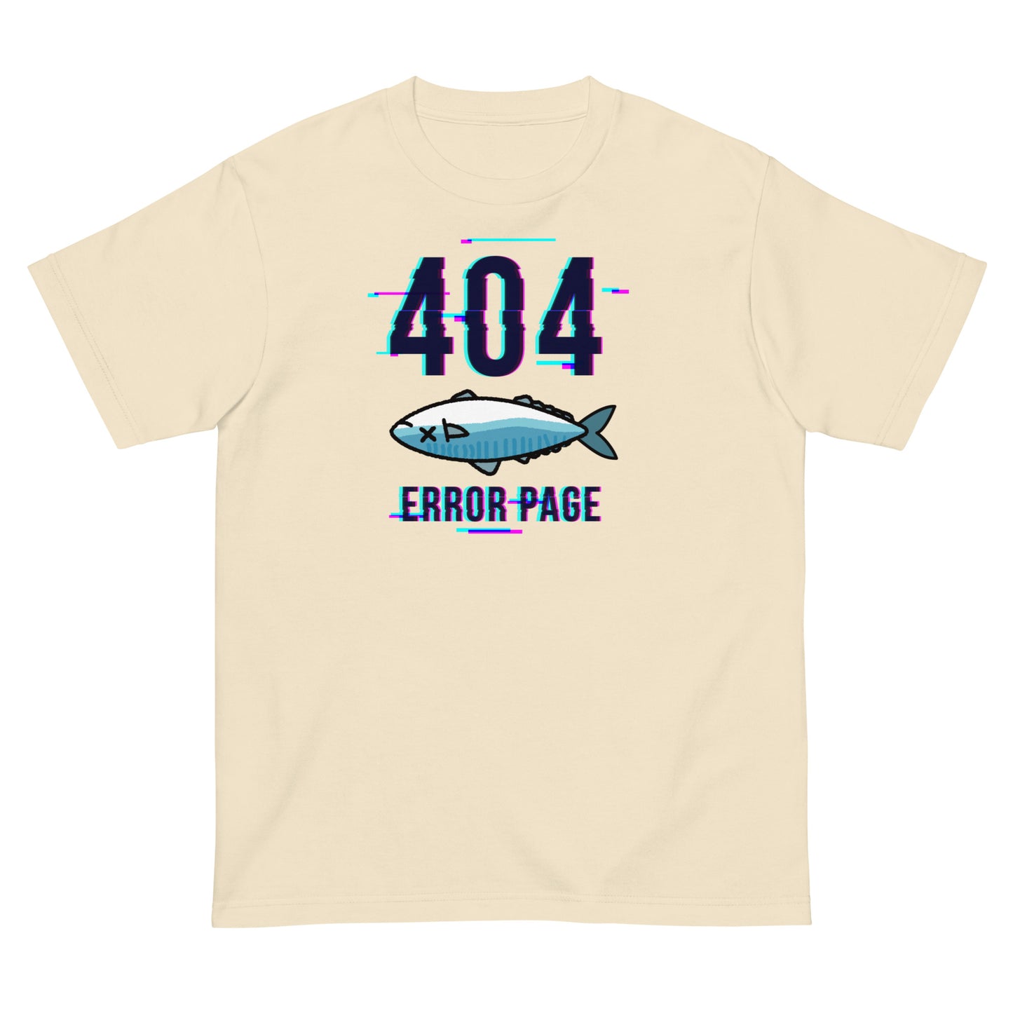 error 404 not found 鯖こみ（デジタルフォント）  Tシャツ