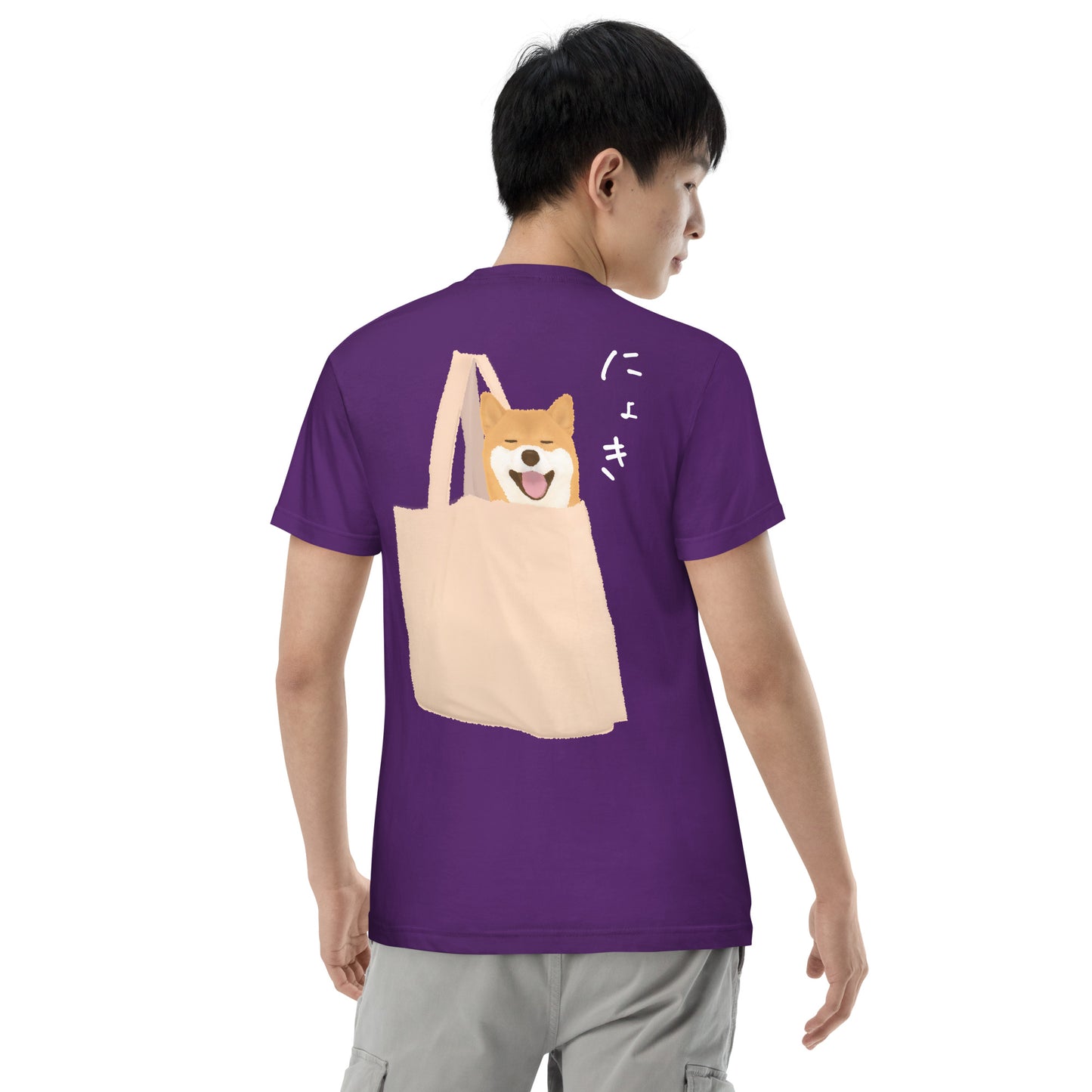 ニョッキィーヌ バックプリントTシャツ（柴犬）