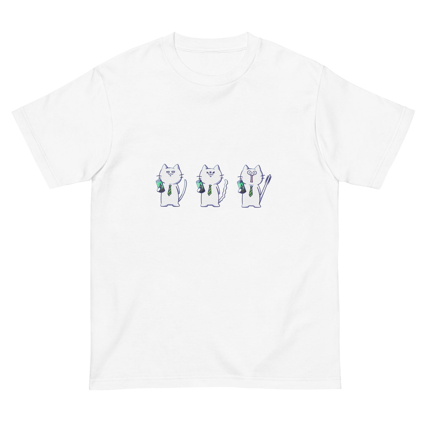 激務猫3連勤Tシャツ