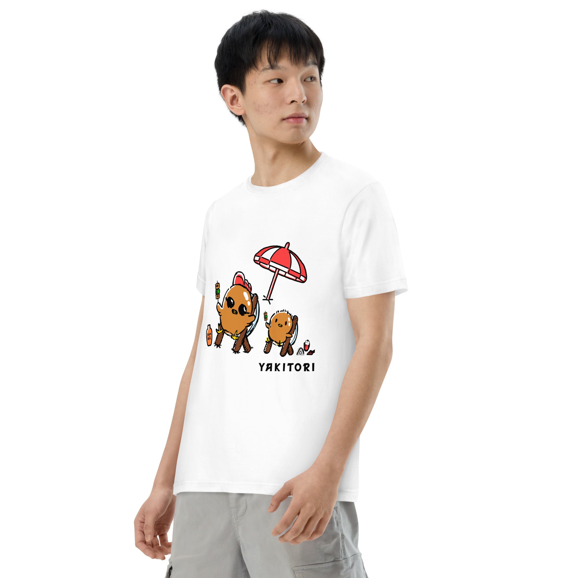 とりっぴーじゃき様 masu にわとりさんとひよこの日光浴 ビッグシルエット Tシャツ – こっ