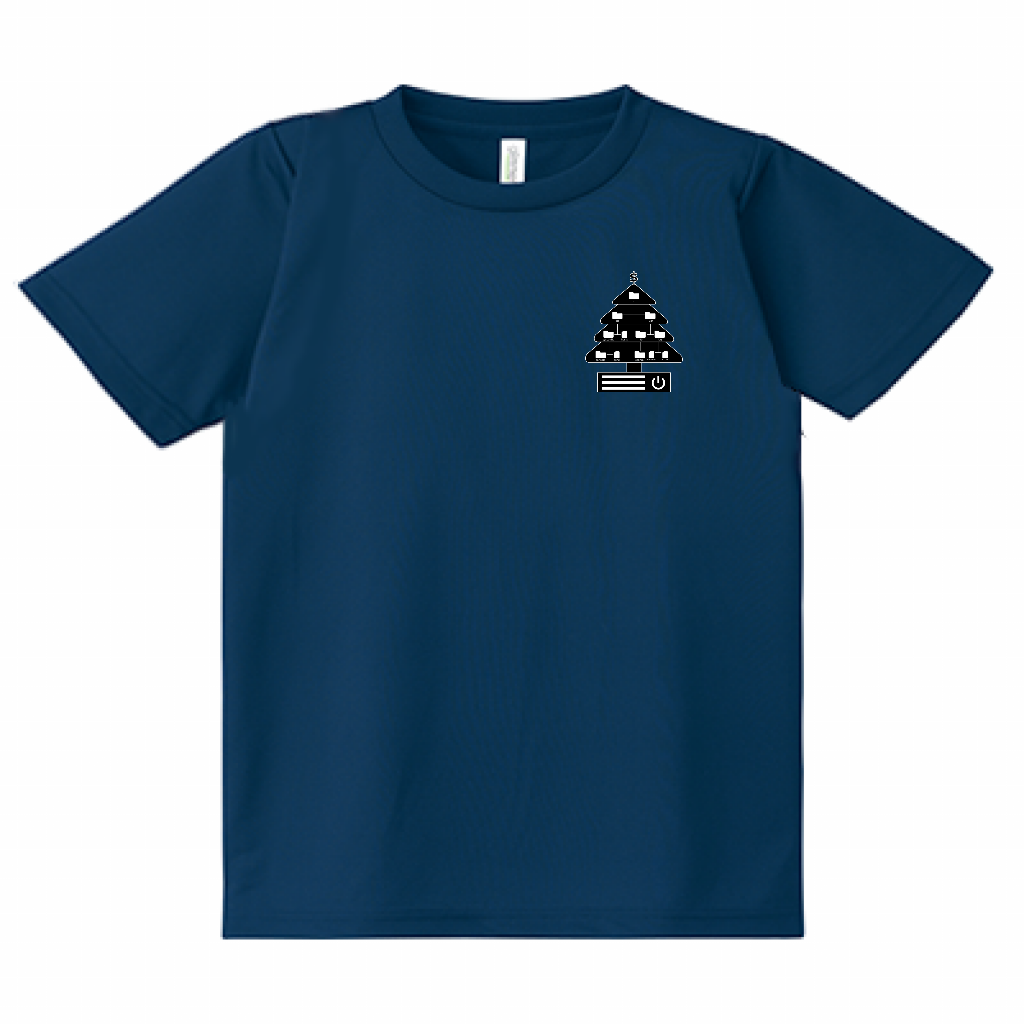 ディレクトリクリスマスツリー(仕様：白黒、ドライ、インディゴ) エンジニアTシャツ
