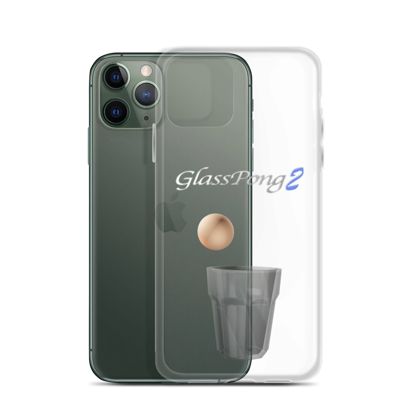 GlassPong2 ping pong ball in glass iPhone case