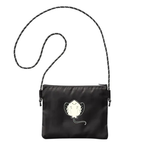 おおきなエイ メッシュポケットサコッシュ