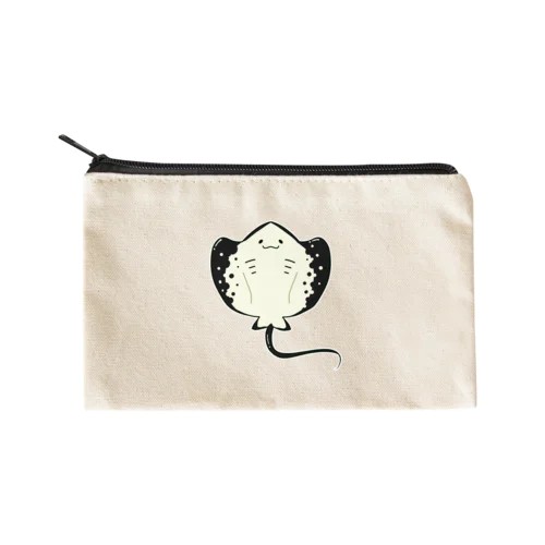 おおきなエイ フラットポーチ