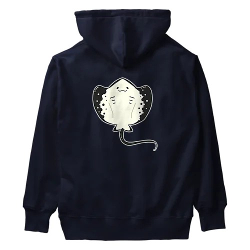 おおきなエイ ヘビーウェイトパーカー