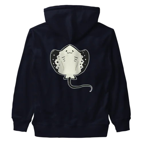 おおきなエイ ヘビーウェイトジップパーカー